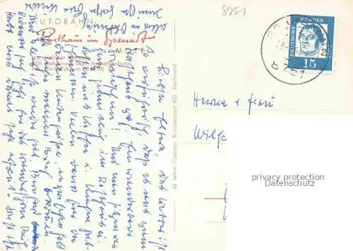 AK / Ansichtskarte Rohrbrunn Autobahn Rasthaus im Spessart