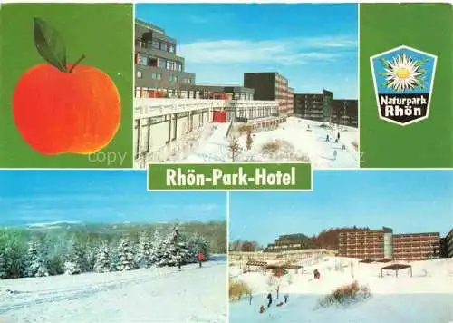 AK / Ansichtskarte Hausen Rhoen Bayern Rhoen-Park-Hotel Winterpanorama