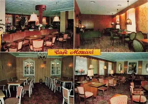 AK / Ansichtskarte Bad Koenigshofen Bayern Café Mozart Gastraeume