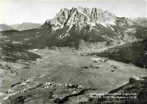 AK / Ansichtskarte Lermoos Tirol AT Ehrwald mit Zugspitze