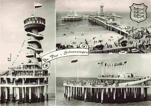 AK / Ansichtskarte SCHEVENINGEN Den Haag Zuid-Holland NL Seebruecke Teilansichten