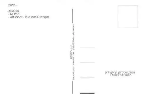 AK / Ansichtskarte Agadir Maroc Le Port Artisanat Rue des Oranges
