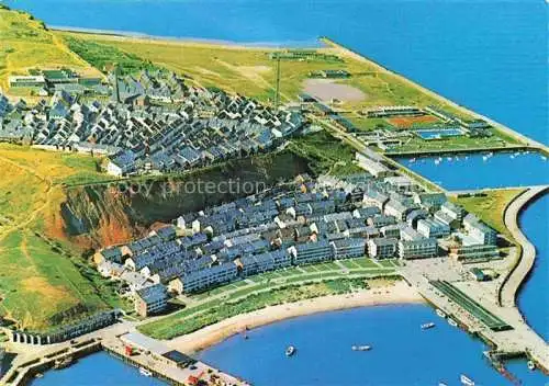 AK / Ansichtskarte HELGOLAND Fliegeraufnahme Unter und Oberland