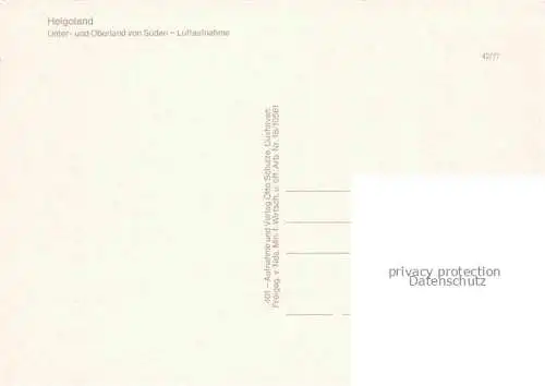 AK / Ansichtskarte HELGOLAND Fliegeraufnahme Unter und Oberland