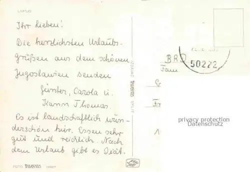 AK / Ansichtskarte Lopud Dubrovnik Croatia Fliegeraufnahme