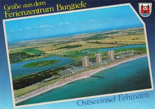 AK / Ansichtskarte Burgtiefe Fliegeraufnahme Insel Fehmarn