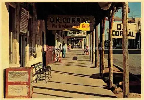 AK / Ansichtskarte Tombstone Arizona USA OK Corral on Allen Street