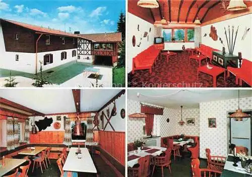 AK / Ansichtskarte Lohberg Lam Bergpension Kapitaen Goltz Gastraeume