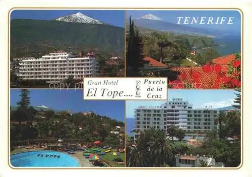 AK / Ansichtskarte Puerto-de-la-Cruz Tenerife ES Gran HOtel El Tope Panorama Schwimmbad