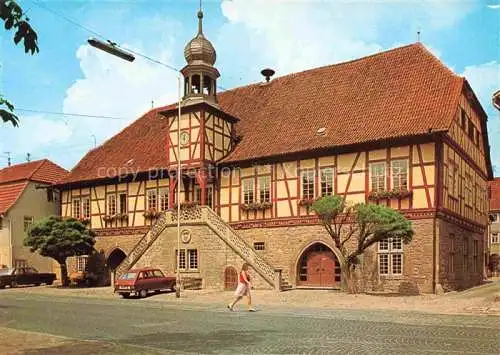 AK / Ansichtskarte Ostheim  Rhoen Rathaus