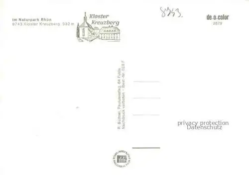 AK / Ansichtskarte Bischofsheim Rhoen Kloster im Naturpark Rhoen im Winter