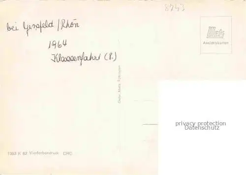AK / Ansichtskarte Bischofsheim Rhoen Franziskanerkloster Kreuzberg Wallfahrtsort am heiligen Berg der Rhoen Golgota-Kreuze Schafherde Sender