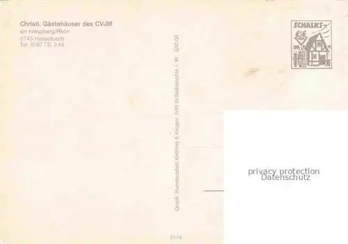 AK / Ansichtskarte Bischofsheim Rhoen Christliche Gaestehaus des CVJM am Kreuzberg