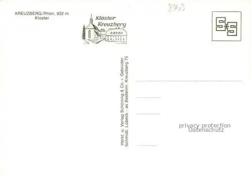 AK / Ansichtskarte Bischofsheim Rhoen Franziskanerkloster Kreuzberg Wallfahrtsort am heiligen Berg der Rhoen