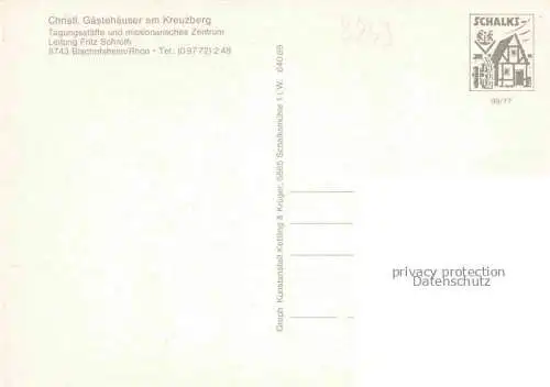 AK / Ansichtskarte Bischofsheim Rhoen Christliche Gaestehaus des CVJM am Kreuzberg