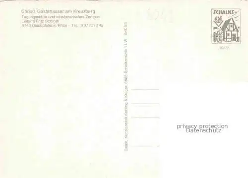 AK / Ansichtskarte Bischofsheim Rhoen Christliche Gaestehaus des CVJM am Kreuzberg