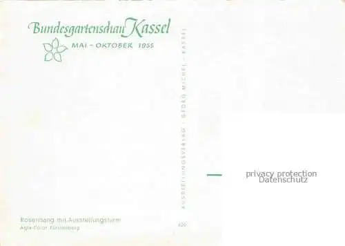 AK / Ansichtskarte BUGA Bundesgartenschau Kassel Rosenhang Ausstellungsturm