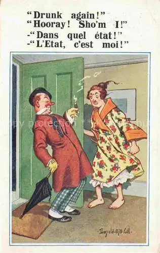 AK / Ansichtskarte GILL Mc Donald Kuenstlerkarte Nr. 5122 Comic Zigarre 