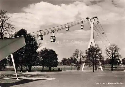 AK / Ansichtskarte Seilbahn Cable-Car Telepherique Koeln Rhein 