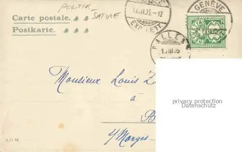 AK / Ansichtskarte Politik Satire 