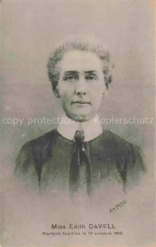 AK / Ansichtskarte Politik Miss Edith Cavell