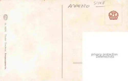 AK / Ansichtskarte STOLZ A. Kuenstlerkarte Nr. 10292 Tiroler Trachten Ampezzanarin Ampezzo