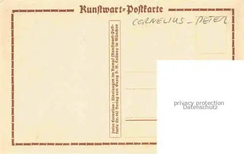 AK / Ansichtskarte Cornelius Peter von Kuenstlerkarte Mibelungen im Kampf