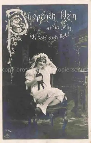 AK / Ansichtskarte Foto NPG Nr. 224/4 Puppe Frau 