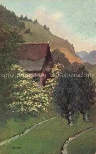AK / Ansichtskarte Harbers E. Schwarzwaldkuenstler Landhaus 