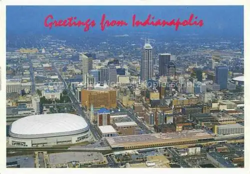 AK / Ansichtskarte Indianapolis Indiana USA Fliegeraufnahme