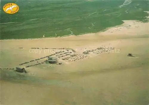 AK / Ansichtskarte St Peter -Ording Nordseebad Strand Fliegeraufnahme