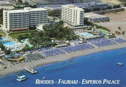 AK / Ansichtskarte Rhodes  RHODOS Greece Faliraki Esperos Palace Fliegeraufnahme