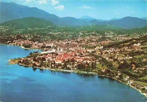 AK / Ansichtskarte Luino Lago Maggiore IT Fliegeraufnahme