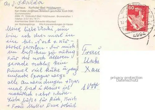 AK / Ansichtskarte Bad Holzhausen Luebbecke Preussisch Oldendorf NRW Kurhotel Bad Holzhausen