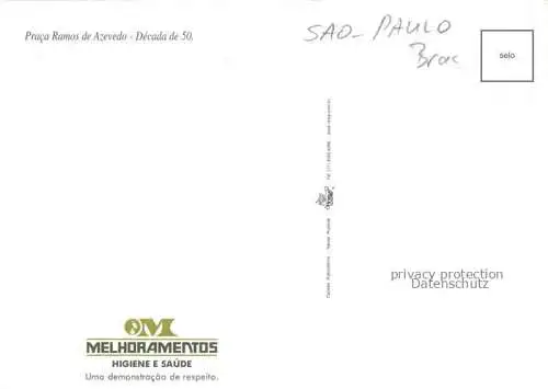 AK / Ansichtskarte SAO PAULO Brazil Praca Ramos de Azevedo