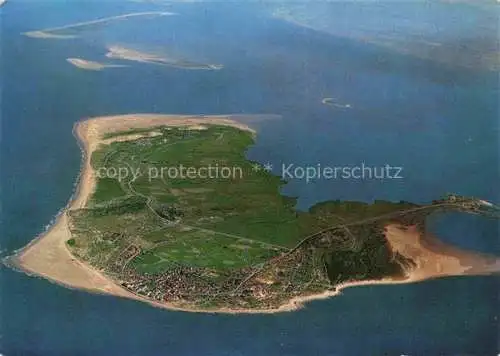 AK / Ansichtskarte Borkum Nordseebad Fliegeraufnahme