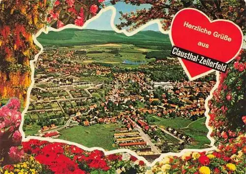 AK / Ansichtskarte Clausthal-Zellerfeld Goslar Fliegeraufnahme
