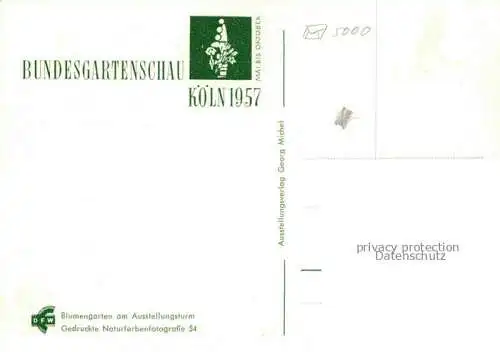 AK / Ansichtskarte BUGA Bundesgartenschau Koeln Rhein Blumen Ausstellungsturm 