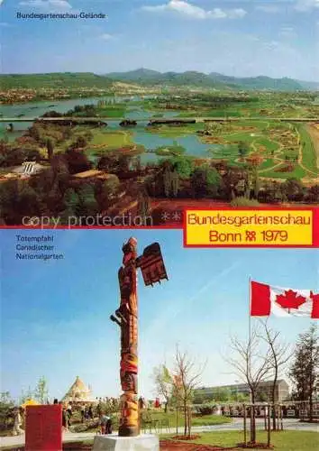 AK / Ansichtskarte BUGA Bundesgartenschau Bonn Totempfahl Kanadischer Nationalgarten 