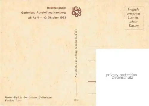 AK / Ansichtskarte IGA Gartenbauaustellung International Idyll Wallanlagen 