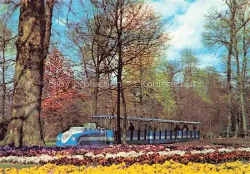 AK / Ansichtskarte BUGA Bundesgartenschau Karlsruhe Kleinbahn Baehnle Rosen Schlosspark 