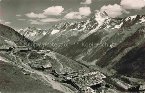 AK / Ansichtskarte Kummenalp 2083m Loetschenpass BE Panorama Loetschenpass Blick gegen Bietschhorn Berner Alpen