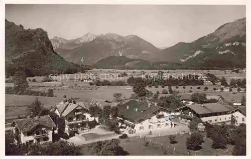 AK / Ansichtskarte Unterwoessen Bayern Panorama Gasthof Ammer Blick gegen Geigelstein