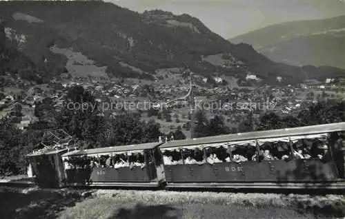 AK / Ansichtskarte Wilderswil Wilderswyl BE Panorama Berner Oberland Schynige Platte Bahn Zahnradbahn