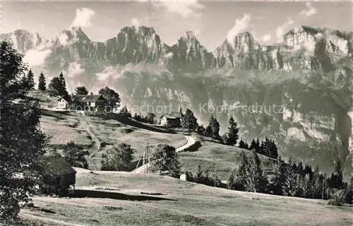 AK / Ansichtskarte Oberberg Engelberg OW Panorama Kapelle Alpen