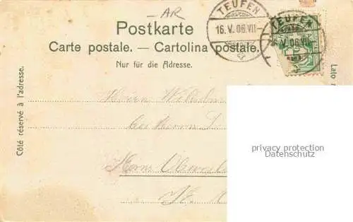 AK / Ansichtskarte Teufen Appenzell AR Ansicht mit Kirche