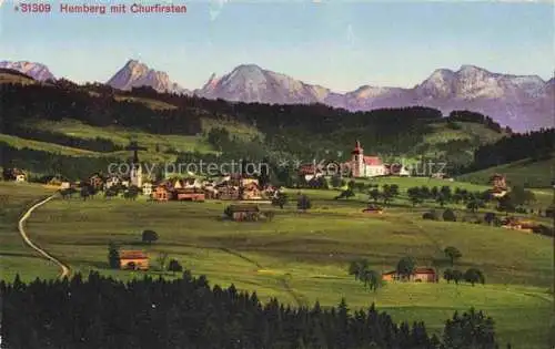 AK / Ansichtskarte Hemberg Toggenburg SG Panorama Blick gegen Churfirsten