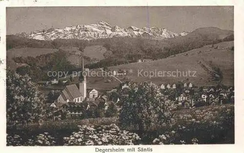 AK / Ansichtskarte Degersheim  Toggenburg SG Panorama Blick gegen Saentis Appenzeller Alpen
