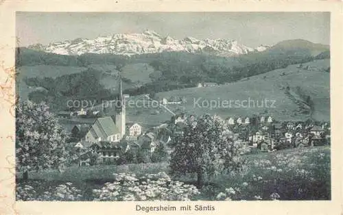 AK / Ansichtskarte Degersheim  Toggenburg SG Panorama Blick gegen Saentis Appenzeller Alpen