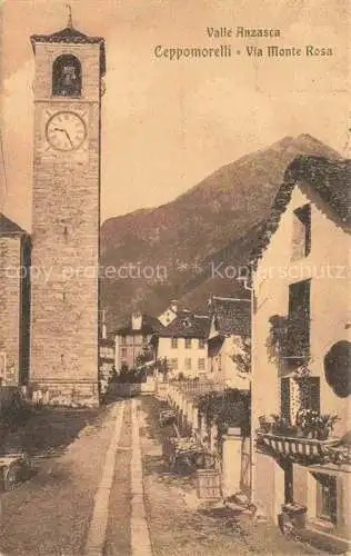 AK / Ansichtskarte Ceppomorelli Piemont IT Via Monte Rosa
